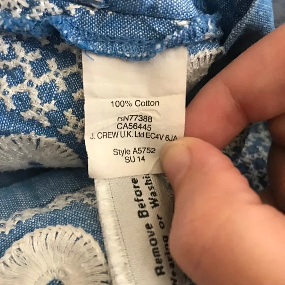 Madewell embroidered cotton shorts 8